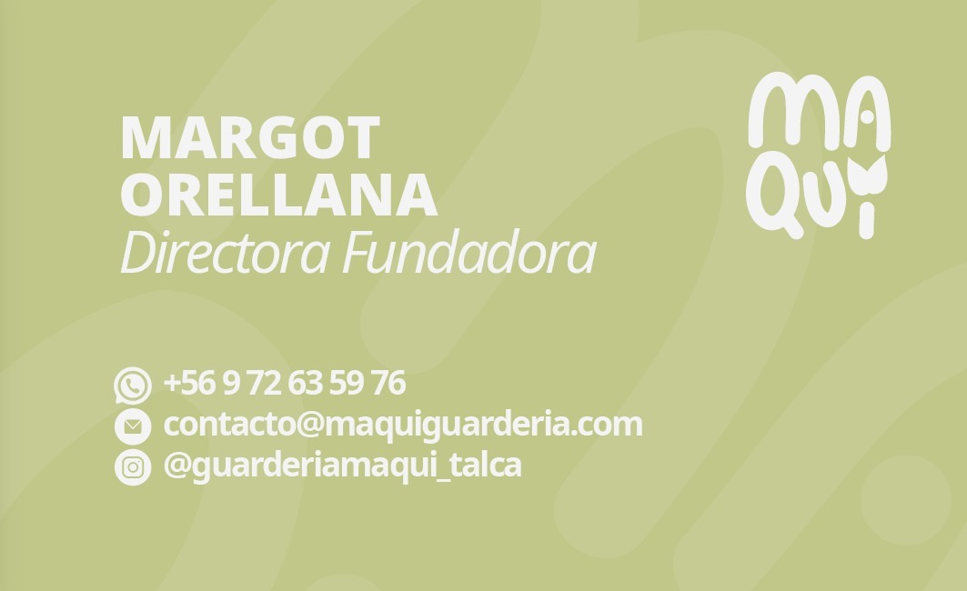 Tarjeta de contacto de Maqui Guardería